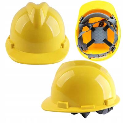 Safety Helmet, Construction Work Helmet - Yellow, Made of HDPE Plastic