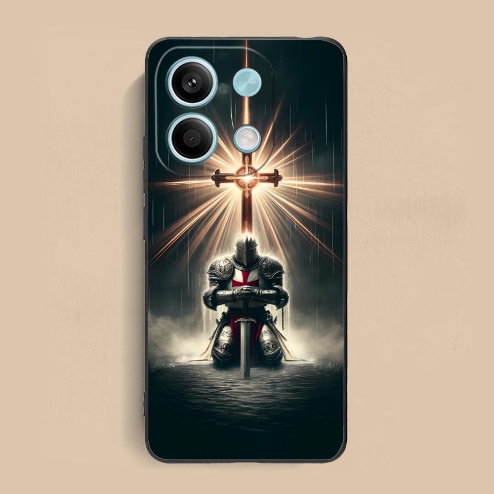 Tempelritter Handyhülle für Xiaomi Redmi Note 14 13 12 11 S Pro Plus 4G 5G Farbige Druckabdeckung Hübsche Hülle Luxus