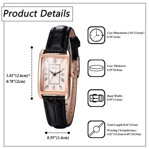 Women's Square Antique Waterproof Watch: Analog with Leather Strap, Casual, Business, and Fashion Accessory - Perfect Gift for Birthdays, Christmas, o