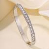 Titanium steel , square moissanite light luxury  for women, European and American fashion niche high-end .