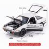 1/32 Scale Toyota AE86 Initial D Model Car, Zinc Alloy Pull Back Toy Car with Sound and Light for Kids Boy Girl Gift