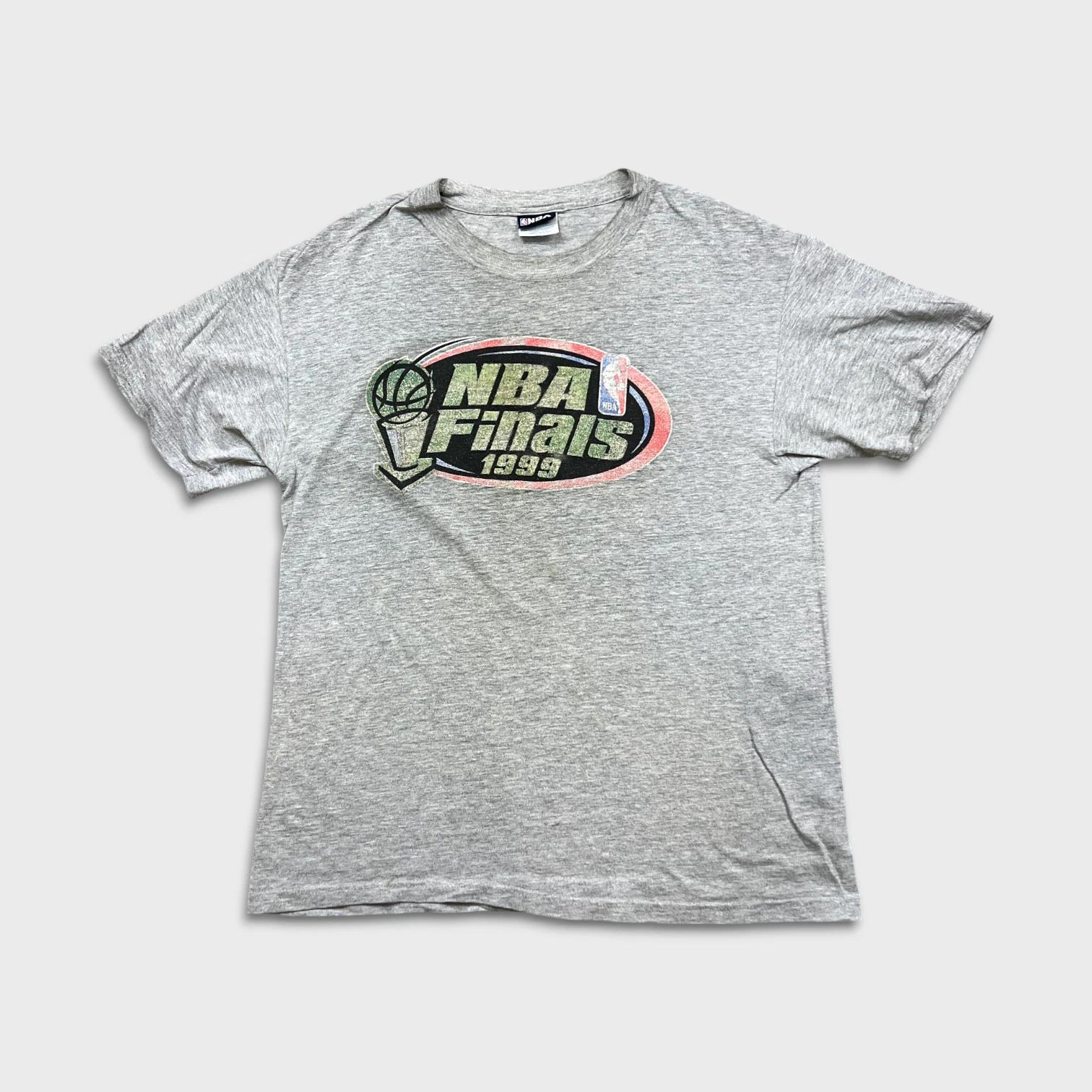 Vintage 1999 NBA Finals T Shirt Mens Large Gray Basketball Sports Graphic Tee 4XL