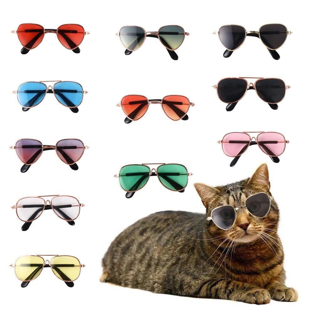 Cute Supplies Pet Accessoires for Small Dog Cat Reflection Eye Wear Pet Products Pet Glasses Cat Dog Sunglasses Photos Props