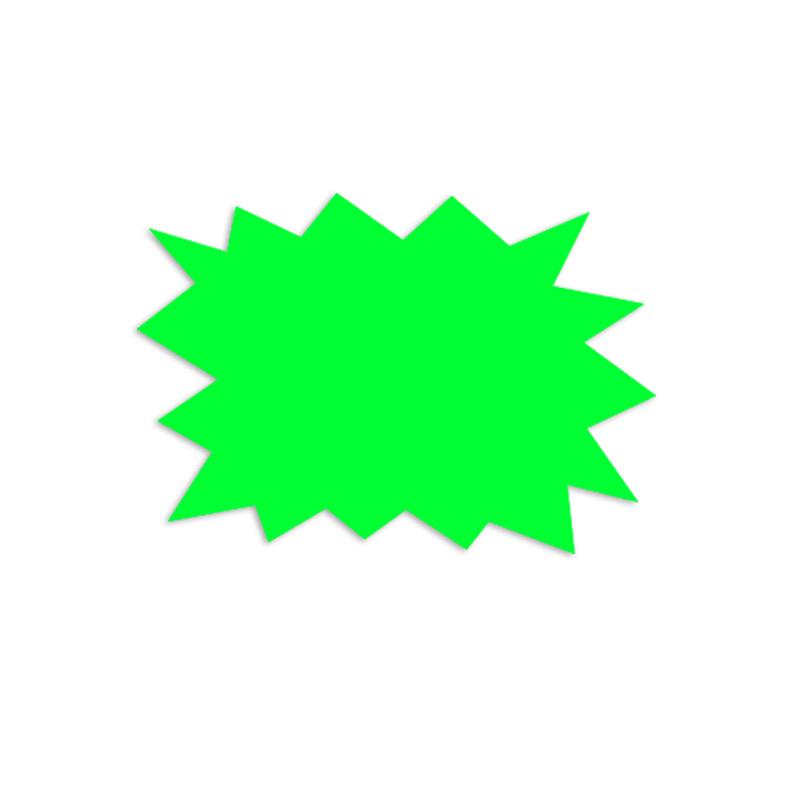 Fluorescent Flower Price Tag Display Stand - POP Advertising Handwritten Label