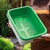 1Set Plastic Vegetable Planters With Tray Rectangular Flowerpots For Balcony Indoor Gardening Breathable Plants Pots Garden Tool