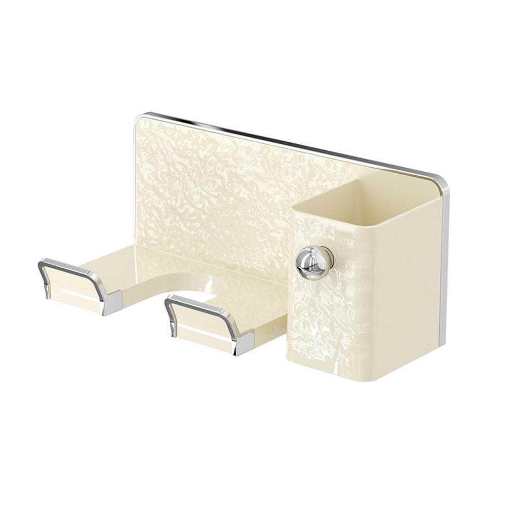 Punch Free Hair Dryer Rack Wall-mounted Hair Tool Storage Rack Portable Bathroom Accessories