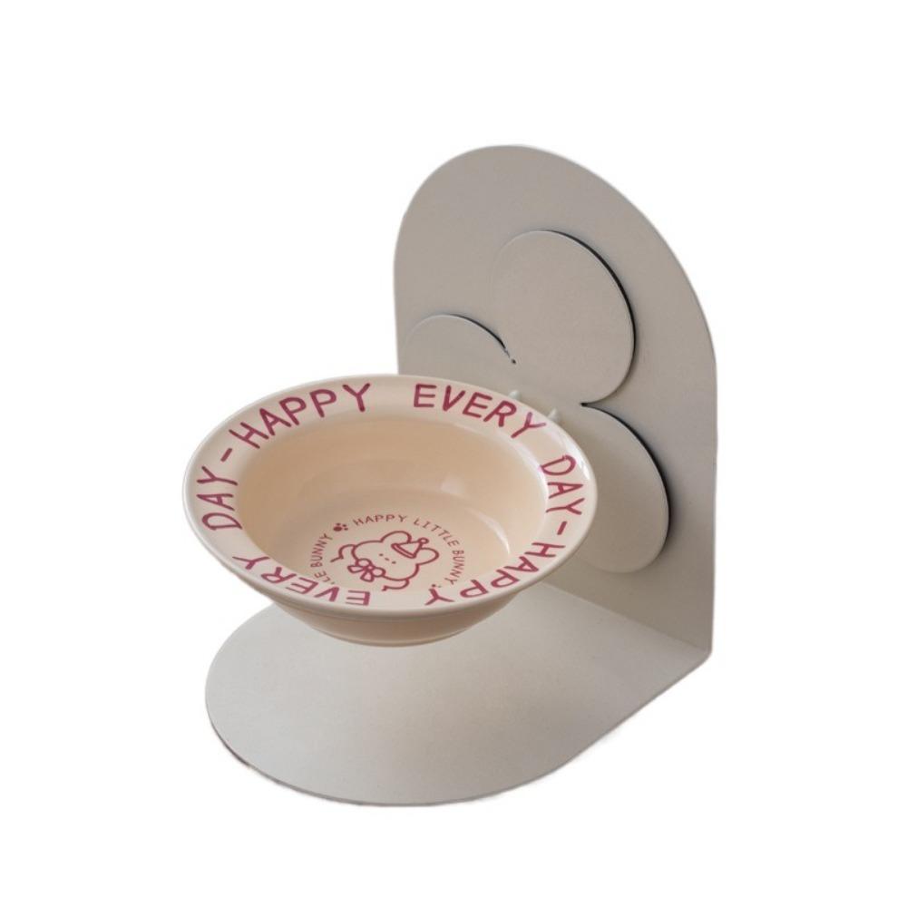 Protects Cervical Ceramic Cat Bowl Adjustable Height Pet Feeding Dish  for Cat and Dog