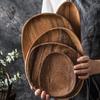 Wooden Plate Smooth Surface Fine Workmanship Anti-deformed Japanese Style Sushi Pan Home Holiday Decor for Gift