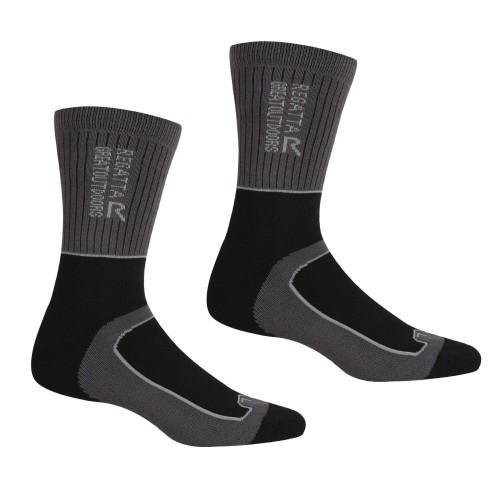 

Regatta Mens Samaris 2 Season Socks (Pack of 2) 6 UK-8 UK