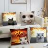 Cat Funny Cushion Cover For Pillow Printing Sofa Decoration Home Car Room Coffee Shop Office Nordic Simplicity
