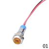 LED Indicator Warning Signal Light 6mm Thread Metal 12V 24V Panel Mount ADM