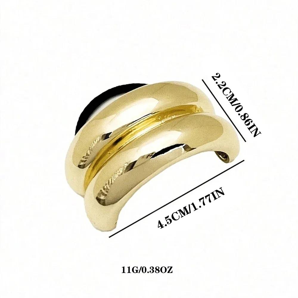 1/3/6pcs Geometric Hair Ties Golden Elegant Elastic Hair Rope U-Shaped Ponytail Holder Fashion Hair  for Woman Accessories
