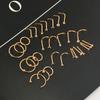 Best Seller 20g Nose Rings Hoop Studs L Shape Stainless Surgical Steel Corkscrew Nose Piercing Jewelry