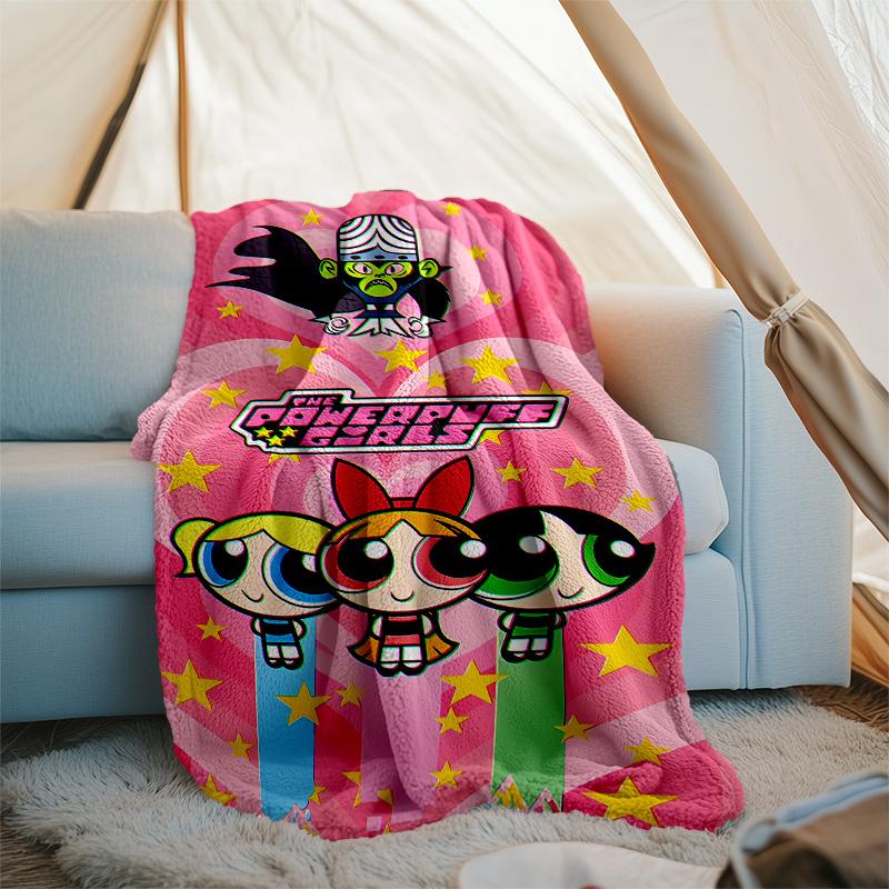 The Powerpuff Girls2 printed throw blanket—lightweight,soft,warm;versatile blanket for all seasons—perfect as &air-conditioning throw,nap blanket