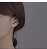 Best-selling 1 Carat D Color Moissanite Six-Claw S925 Sterling Silver Stud Earrings with Threaded Back