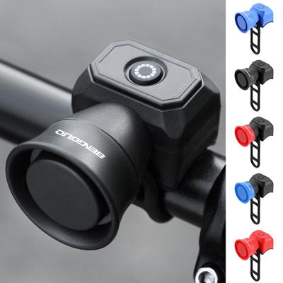 Elektrische Fahrradhupe, 120 dB lauter Ton, IPX4, wasserdicht, USB aufladbar, Mini-MTB-Lenkeralarmglocke, Fahrradzubehör