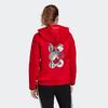Adidas 70 Years Anniversary Casual Sports Comfortable Versatile Hoodie Women Hoodies Red FS8978