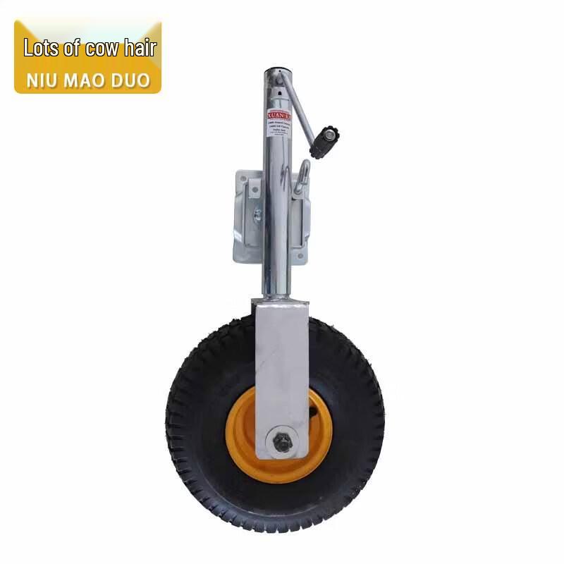 Heavy-Duty Outdoor Trailer Jack with Wide Guide Wheel