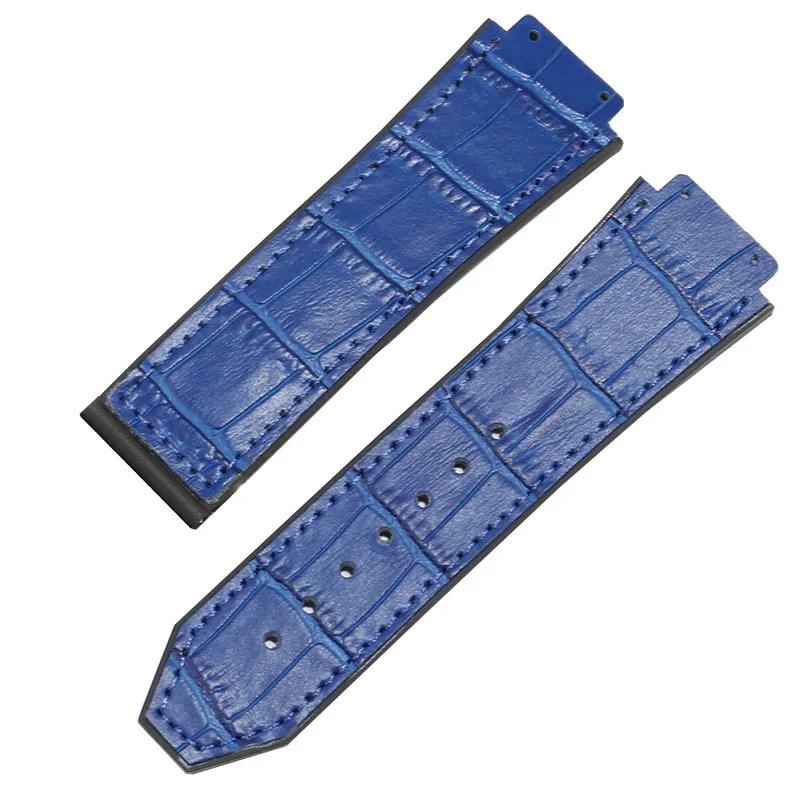 

Классический ремешок для часов Hublot Big Bang Series из натуральной кожи, наручный браслет, аксессуары для часов 26 мм-19 мм, мужской и женский ремешок для часов 26-19mm