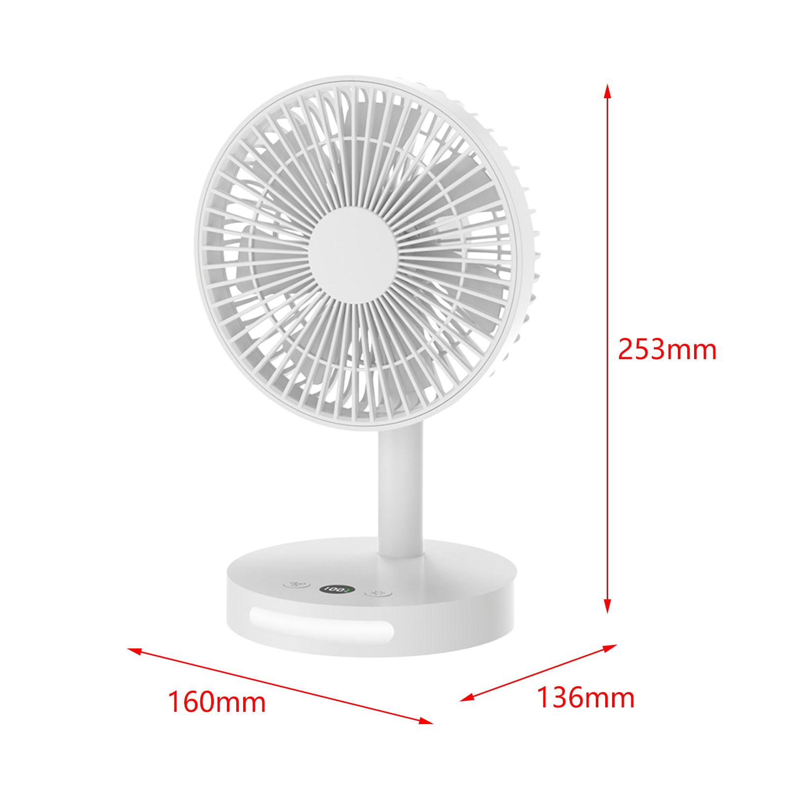 USB настольный вентилятор мощный цифровой дисплей тихий мини настольный вентилятор мини циркуляторы воздуха вентилятор ночник для домашнего офиса белый