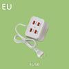 USB Power Adapter With Surge Protection USB Charging Station And Multifunctional Phone Holder 4-Port Power Adapter For Home