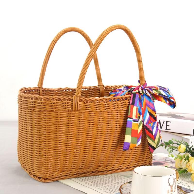 OLOEY Picnic & Storage Rattan Basket
