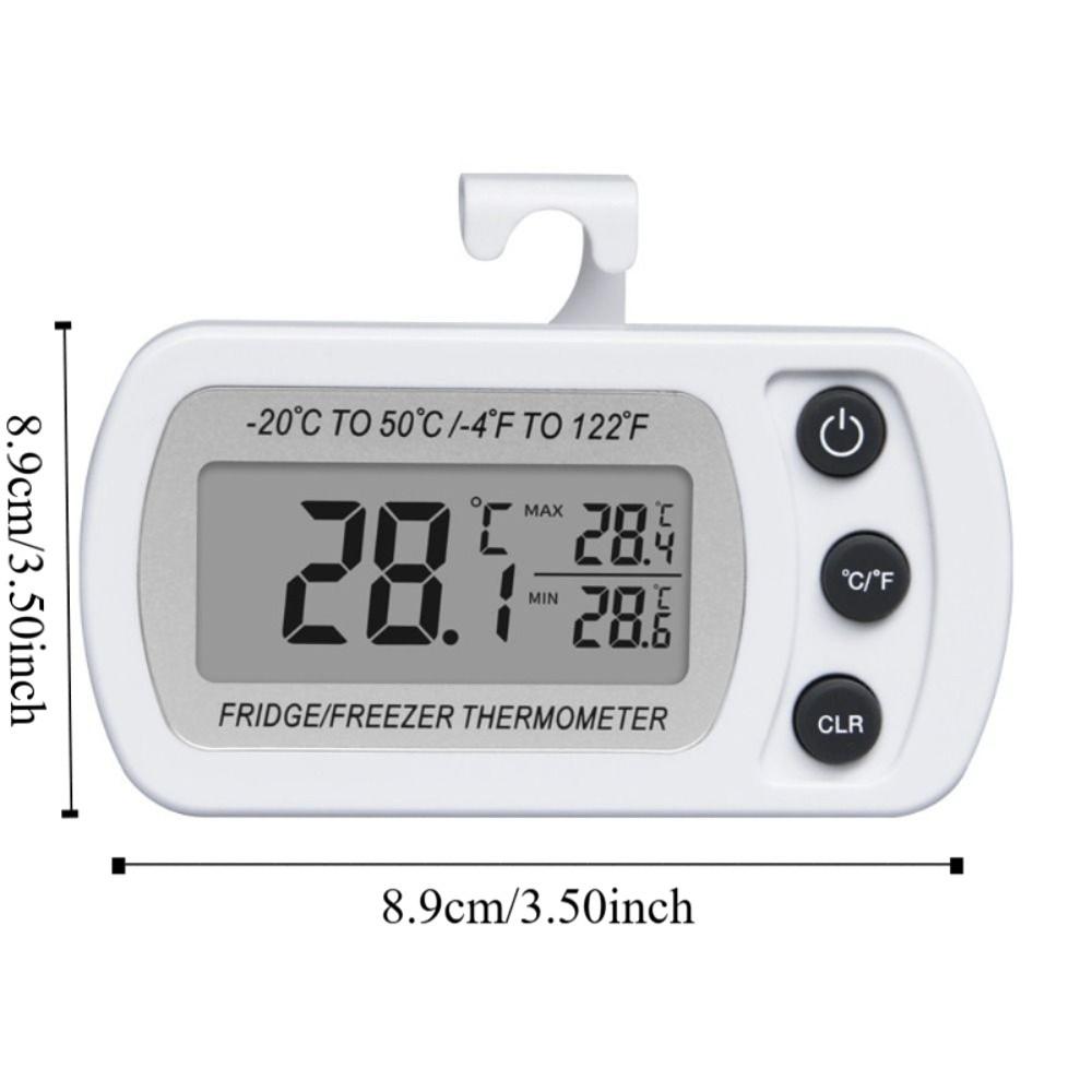 LCD Digital Screen Refrigerator Thermometer Waterproof Freezer Thermometer  Freezer Use