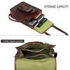 Bag Leather Messenger Genuine Shoulder Men's Crossbody Men Vintage Travel Real