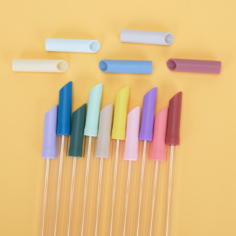 Tritan Telescopic Straw Set Milk Tea Beverage Reuse Water Cup 1.2Cm Straw Multi-Color Optional