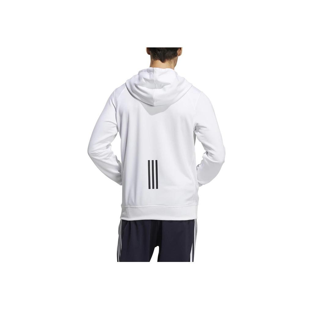 Adidas Logo Print Pullover Sweatshirt Men Tops White GN0829