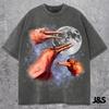 Three Amazon Pink Dolphin T-shirts, Funny River Dolphin Moon Tee, Vintage Wildlife Graphic, Oversized Animal Top, Unique Gift Shirt