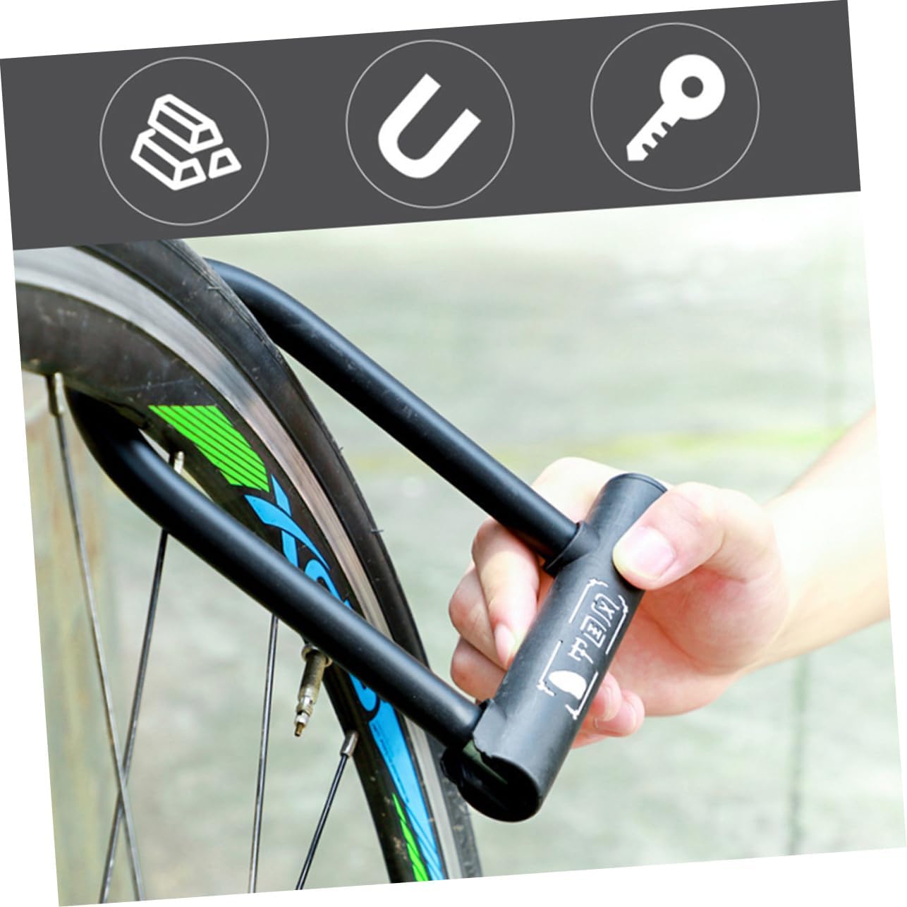 U-образный тросовый замок U-образный замок — фото 6