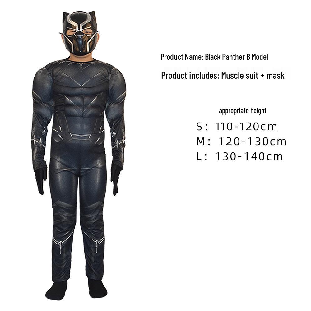 Avengers Wolverine Thor Deadpool Captain America Kids Superhero Muscle Suit Costume