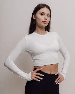 Longsleeve Women's Dilvin 31236 S White