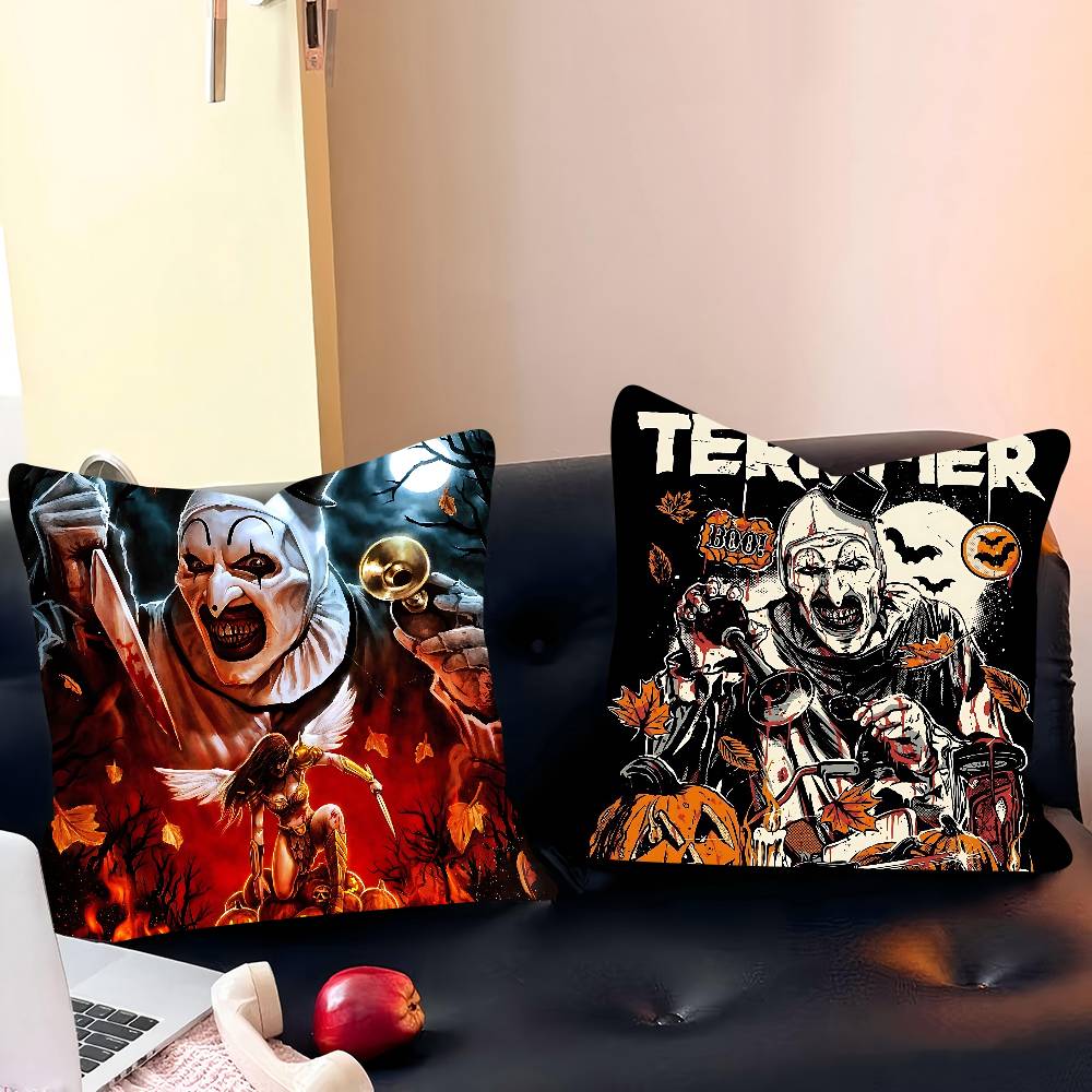 Terrifier Films Clown Pillow Case Removable Washable Cushion Cover – All-Season Soft Linen