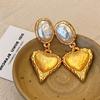Vintage Heart Drop Earrings for Women Hyperbole Earring Party Jewelry Accessories Gift