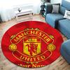 Manchester United F Custom Name Round Area Rug,Carpet Rug for Living Room Bedroom Sofa Playroom Decor,Non-slip Floor Mat