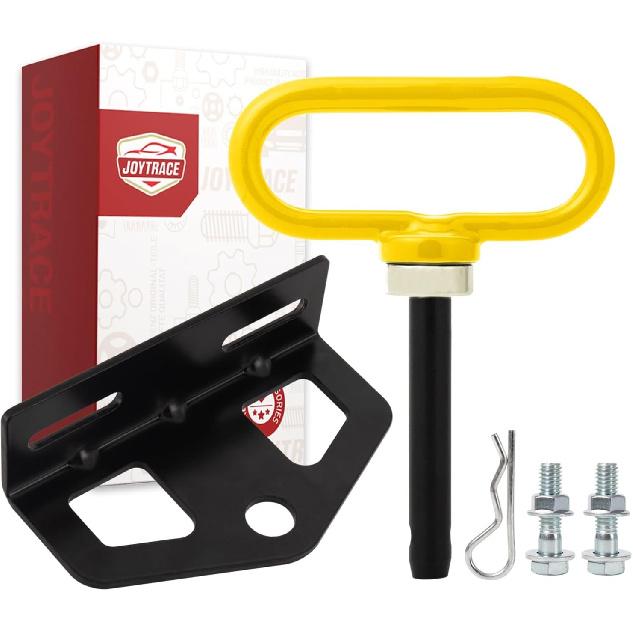Towing Hitch Set -Universal Heavy Duty Zero Turn Mower Trailer Hitch and Yellow