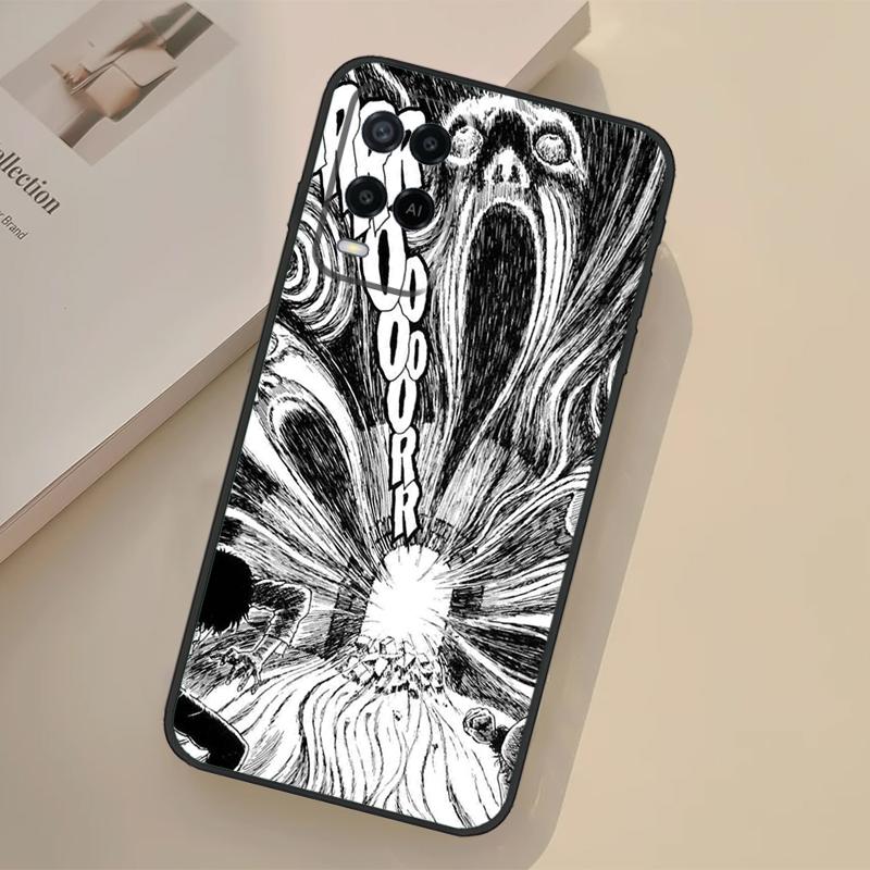 Horror Manga Style Case For Oppo A94 A74 A54 A80 A60 A40 A18 A38 A58 A78 A98 A96 A76 A16 A15 A17 A57 A77 A5 Pro