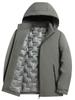 Men's Winter Down Jacket with Detachable Hood - Thick, Warm, and Stylish Outerwear for Middle-Aged Men.