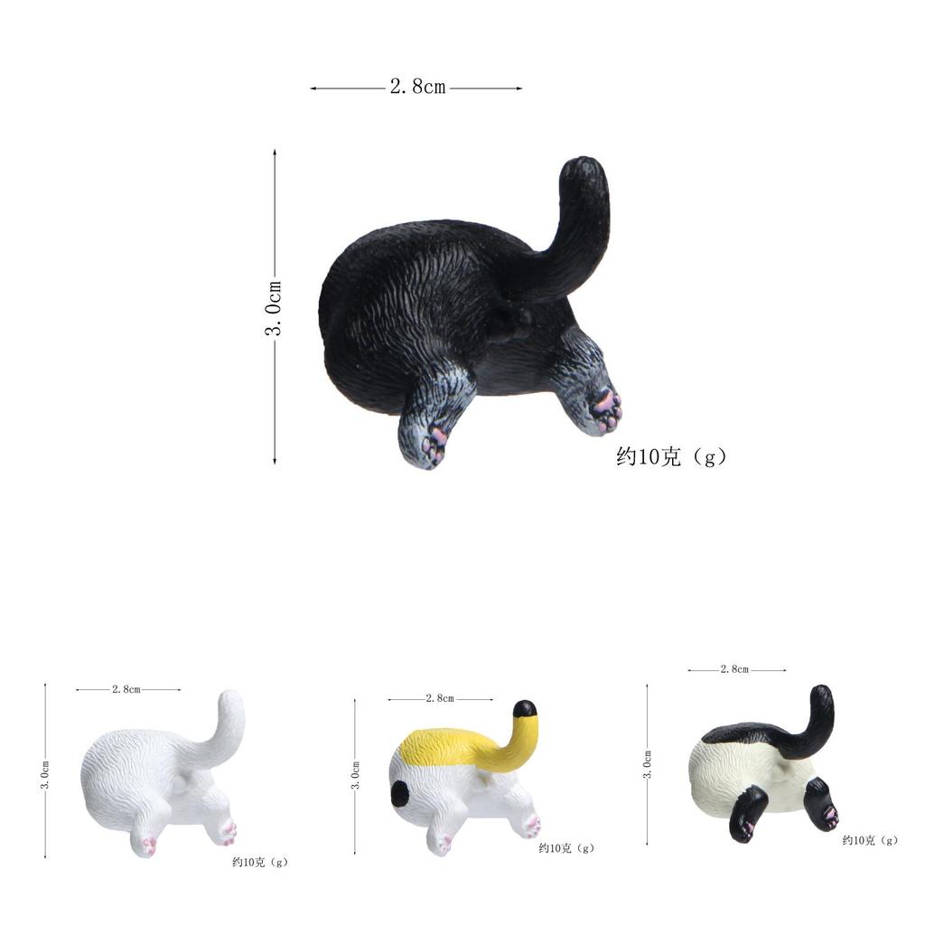 Cat Butt Magnet Collection Japanese Resin Refrigerator Magnets Fun Gift For Celebrations
