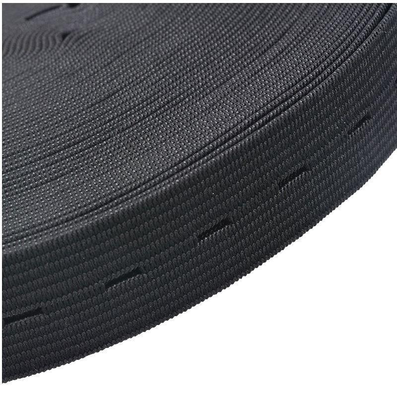 10M Button Hole Knit Elastic Band Sewing Fabric Ribbon Craft