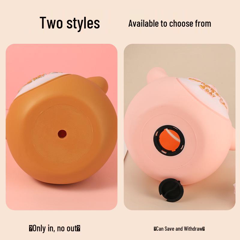 New Deer Cartoon Large Piggy Bank: Net Red Savings Bank for Girls, Kids' Gift