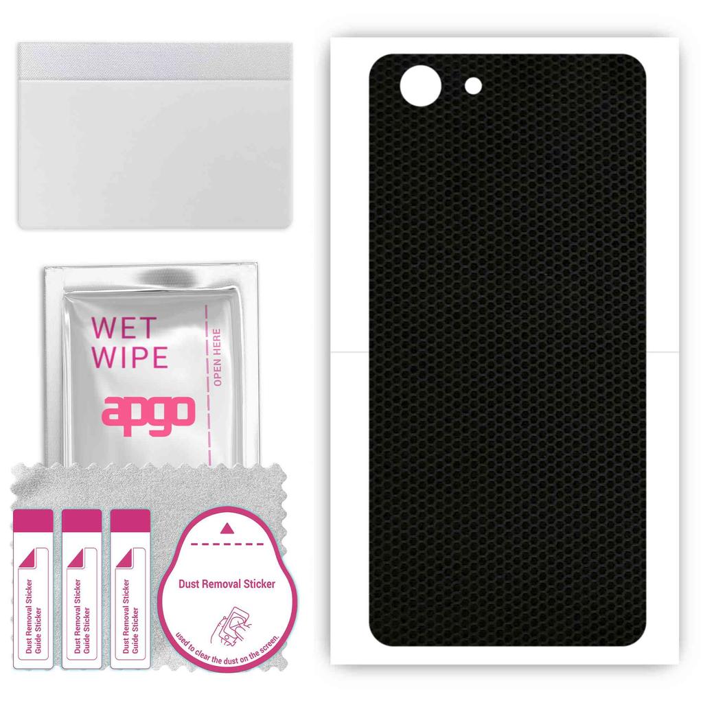 apgo Protective Skin Sticker for the Back Compatible with Realme 1, Wrap Film, Foil, Vinyl - Pattern Matrix