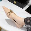 Fashion Luxury Metal buckle Women Flats Lady Sexy Evening Party shoes Patent leather Flat Shoes Women Sharp pointed flat heel shoes 2025