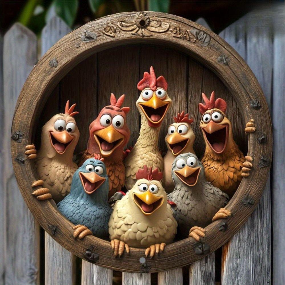 2D Flat Metal Wall Sign Decor