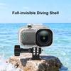 Waterproof Housing Case For Action Camera Diving Case 45m Depth Protections 2prong Interfaces and 1/4inch Screw Base