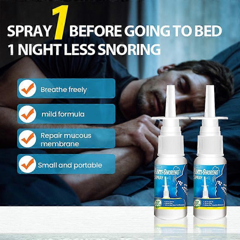 Anti Snoring Spray for Men - Stop Snoring Immediately & Sleep Well All Night - Fast Acting Snoring Solution - Effective Snore Relief Spray
