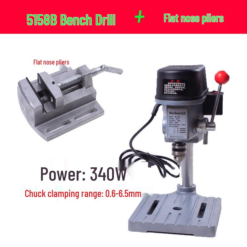 Mini Precision High-Speed Bench Drill: Multifunctional Compact Tabletop Press for Bead Making and Milling