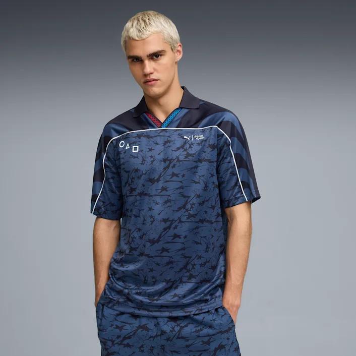 Men's T-shirt Puma X SQUID GAME AOP RELAXED Navy Blue 63070716 R L